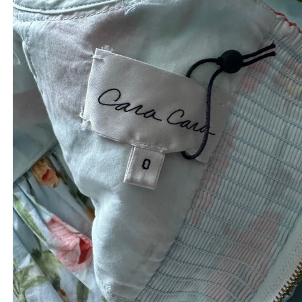 Cara Cara NYC Jessica Floral Puff Sleeve Mini Dress - Size 0 - Picture 8 of 9